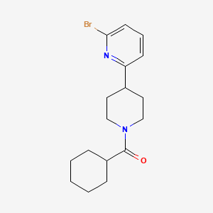 molecular formula C17H23BrN2O B7891354 (4-(6-Bromopyridin-2-yl)piperidin-1-yl)(cyclohexyl)methanone 