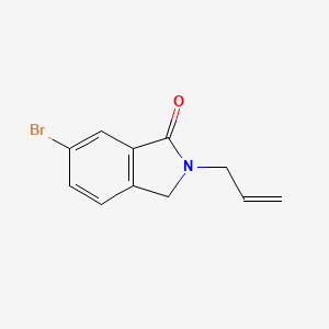 molecular formula C11H10BrNO B7891403 2-Allyl-6-bromo-2,3-dihydro-isoindol-1-one 