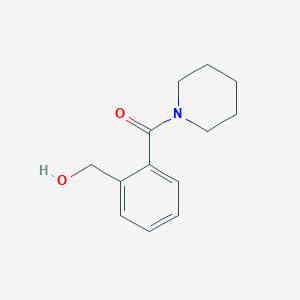 molecular formula C13H17NO2 B7891448 [2-(Hydroxymethyl)phenyl]-1-piperidinylmethanone 