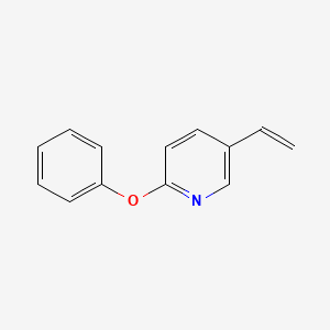 molecular formula C13H11NO B7891480 2-Phenoxy-5-vinyl-pyridine 