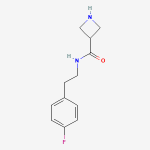 N-[2-(4-fluorophenyl)ethyl]azetidine-3-carboxamide