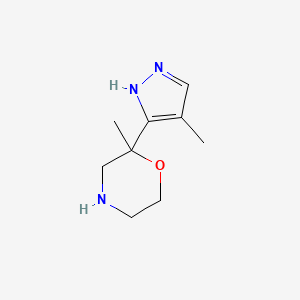 2-Methyl-2-(4-methyl-1H-pyrazol-3-YL)morpholine