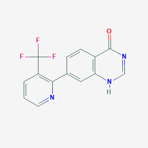 molecular formula C14H8F3N3O B7891549 CID 22030119 