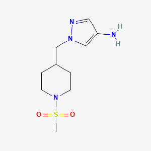 1-[(1-methanesulfonylpiperidin-4-yl)methyl]-1H-pyrazol-4-amine