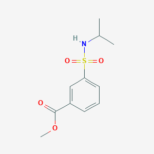 molecular formula C11H15NO4S B7891587 Methyl 3-[(propan-2-yl)sulfamoyl]benzoate 