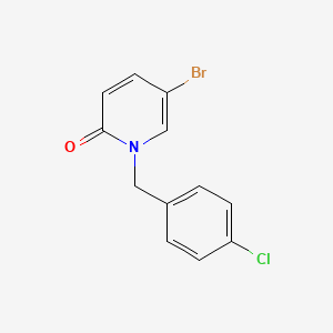5-Bromo-1-[(4-chlorophenyl)methyl]-1,2-dihydropyridin-2-one