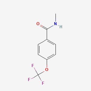 molecular formula C9H8F3NO2 B7891651 N-methyl-4-(trifluoromethoxy)benzamide 