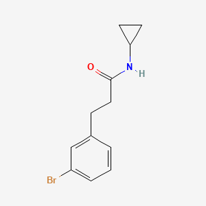 molecular formula C12H14BrNO B7891660 3-(3-bromophenyl)-N-cyclopropylpropanamide 