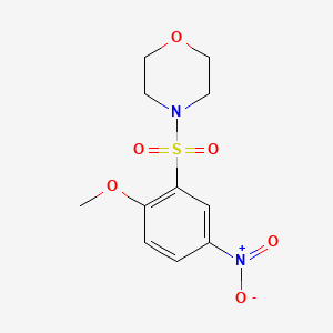 molecular formula C11H14N2O6S B7891667 4-[(2-Methoxy-5-nitrobenzene)sulfonyl]morpholine 