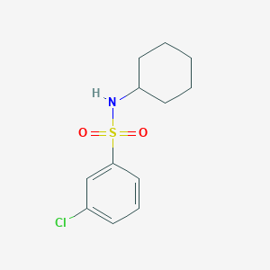 molecular formula C12H16ClNO2S B7891705 3-Chloro-n-cyclohexylbenzene-1-sulfonamide 