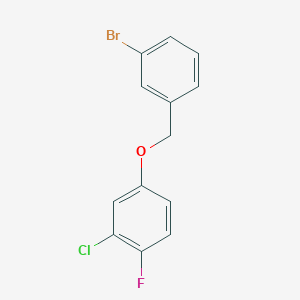 molecular formula C13H9BrClFO B7891751 3-Bromobenzyl-(3-chloro-4-fluorophenyl)ether 