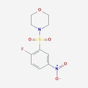 molecular formula C10H11FN2O5S B7891762 4-[(2-Fluoro-5-nitrobenzene)sulfonyl]morpholine 