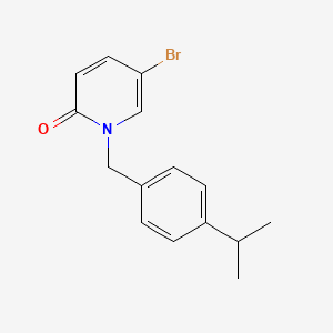 molecular formula C15H16BrNO B7891772 5-Bromo-1-(4-isopropylbenzyl)pyridin-2(1H)-one 