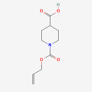 molecular formula C10H15NO4 B7891789 N-(Allyloxycarbonyl)-4-piperidinecarboxylic acid 