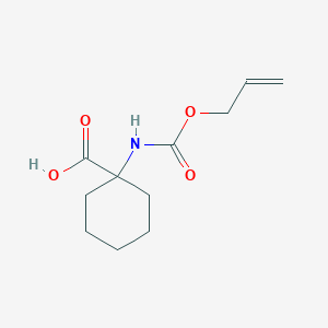 molecular formula C11H17NO4 B7891848 1-(((Allyloxy)carbonyl)amino)cyclohexanecarboxylic acid 
