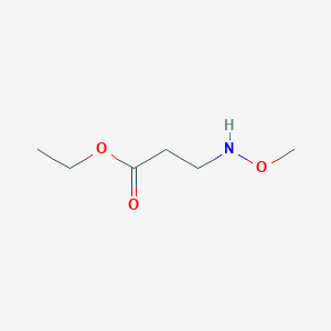 molecular formula C6H13NO3 B7891870 Ethyl 3-(methoxyamino)propanoate 