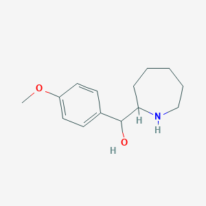 molecular formula C14H21NO2 B7891901 Azepan-2-yl(4-methoxyphenyl)methanol 