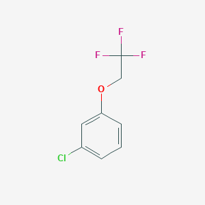 molecular formula C8H6ClF3O B7891996 1-Chloro-3-(2,2,2-trifluoroethoxy)benzene CAS No. 106854-78-8