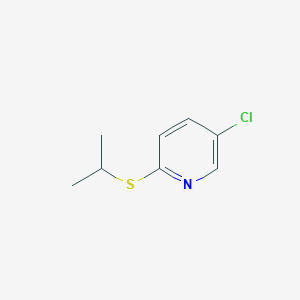 molecular formula C8H10ClNS B7891998 5-Chloro-2-(propan-2-ylsulfanyl)pyridine 