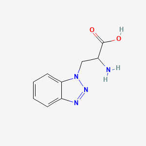 molecular formula C9H10N4O2 B7892028 2-amino-3-(1H-1,2,3-benzotriazol-1-yl)propanoic acid 