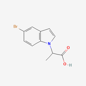 molecular formula C11H10BrNO2 B7892046 2-(5-Bromo-1H-indol-1-yl)propanoic acid 