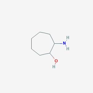 molecular formula C7H15NO B7892053 2-Aminocycloheptan-1-ol 