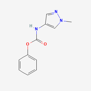 molecular formula C11H11N3O2 B7892069 phenyl (1-methyl-1H-pyrazol-4-yl)carbamate 