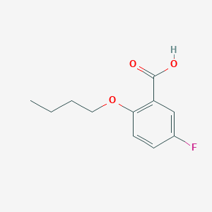 molecular formula C11H13FO3 B7892084 2-Butoxy-5-fluorobenzoic acid 