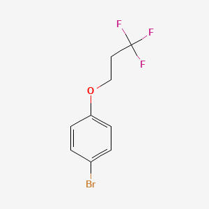 molecular formula C9H8BrF3O B7892113 1-Bromo-4-(3,3,3-trifluoropropoxy)benzene 