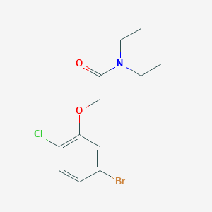 molecular formula C12H15BrClNO2 B7892133 2-(5-bromo-2-chlorophenoxy)-N,N-diethylacetamide 