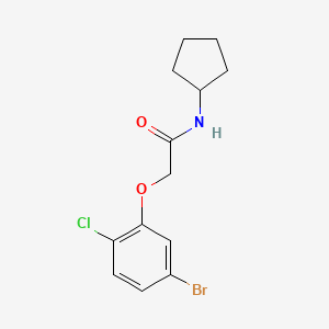 molecular formula C13H15BrClNO2 B7892164 2-(5-bromo-2-chlorophenoxy)-N-cyclopentylacetamide 