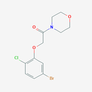 molecular formula C12H13BrClNO3 B7892177 2-(5-Bromo-2-chlorophenoxy)-1-morpholinoethanone 