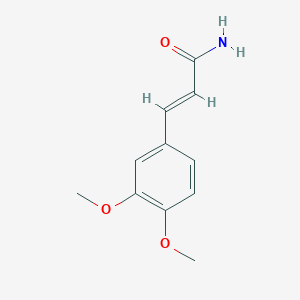 molecular formula C11H13NO3 B078922 3,4-二甲氧基肉桂酰胺 CAS No. 14773-40-1