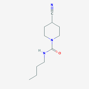 molecular formula C11H19N3O B7892244 N-butyl-4-cyanopiperidine-1-carboxamide 