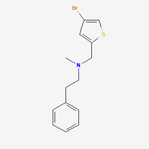 molecular formula C14H16BrNS B7892264 [(4-Bromothiophen-2-yl)methyl](methyl)(2-phenylethyl)amine 