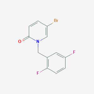 molecular formula C12H8BrF2NO B7892270 5-Bromo-1-(2,5-difluorobenzyl)pyridin-2(1H)-one 