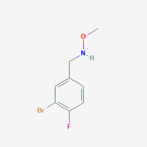 molecular formula C8H9BrFNO B7892319 [(3-Bromo-4-fluorophenyl)methyl](methoxy)amine 