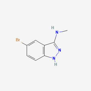 molecular formula C8H8BrN3 B7892386 5-bromo-N-methyl-1H-indazol-3-amine 