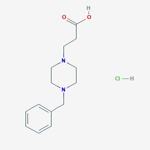 molecular formula C14H21ClN2O2 B7892446 3-(4-Benzylpiperazin-1-yl)propanoic acid hydrochloride 
