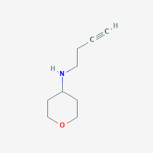 N-(but-3-yn-1-yl)oxan-4-amine
