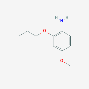molecular formula C10H15NO2 B7892563 4-甲氧基-2-丙氧基苯胺 