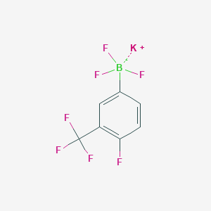 Potassium trifluoro[4-fluoro-3-(trifluoromethyl)phenyl]boranuide