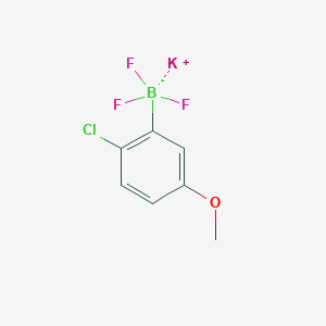 molecular formula C7H6BClF3KO B7892587 Potassium (2-chloro-5-methoxyphenyl)trifluoroboranuide 