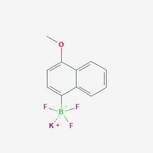molecular formula C11H9BF3KO B7892599 Potassium (4-methoxynaphthalen-1-yl)trifluoroborate 