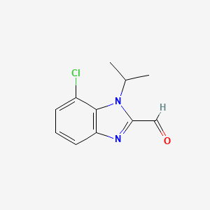 7-Chloro-1-isopropyl-1H-benzo[d]imidazole-2-carbaldehyde