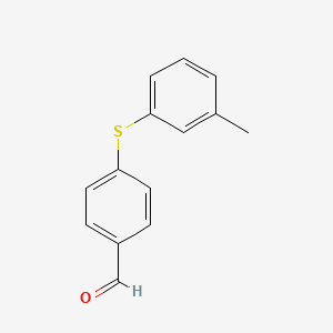 molecular formula C14H12OS B7892632 4-(m-Tolylthio)benzaldehyde 