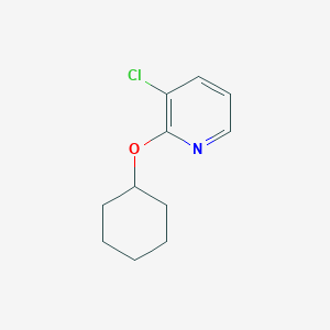 molecular formula C11H14ClNO B7892660 3-Chloro-2-(cyclohexyloxy)pyridine 