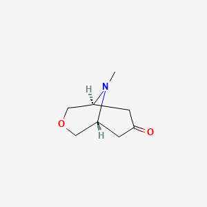 molecular formula C8H13NO2 B7892671 (1R,5S)-9-methyl-3-oxa-9-azabicyclo[3.3.1]nonan-7-one 