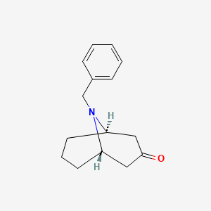 molecular formula C15H19NO B7892697 (1R,5S)-9-Benzyl-9-azabicyclo[3.3.1]nonan-3-one 