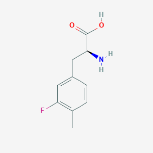 molecular formula C10H12FNO2 B7892716 (2S)-2-amino-3-(3-fluoro-4-methylphenyl)propanoic acid 